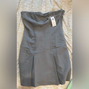 Abercrombie & Fitch Strapless Gray Dress